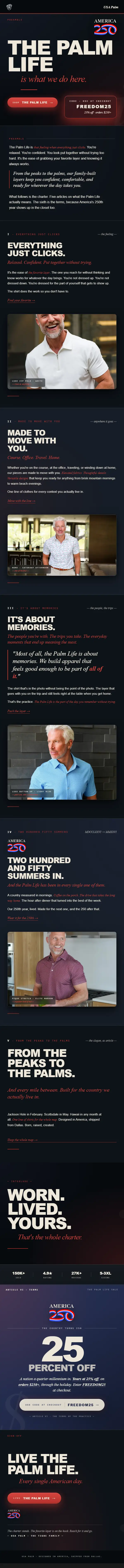 USA Palm campaign email: Palm Life